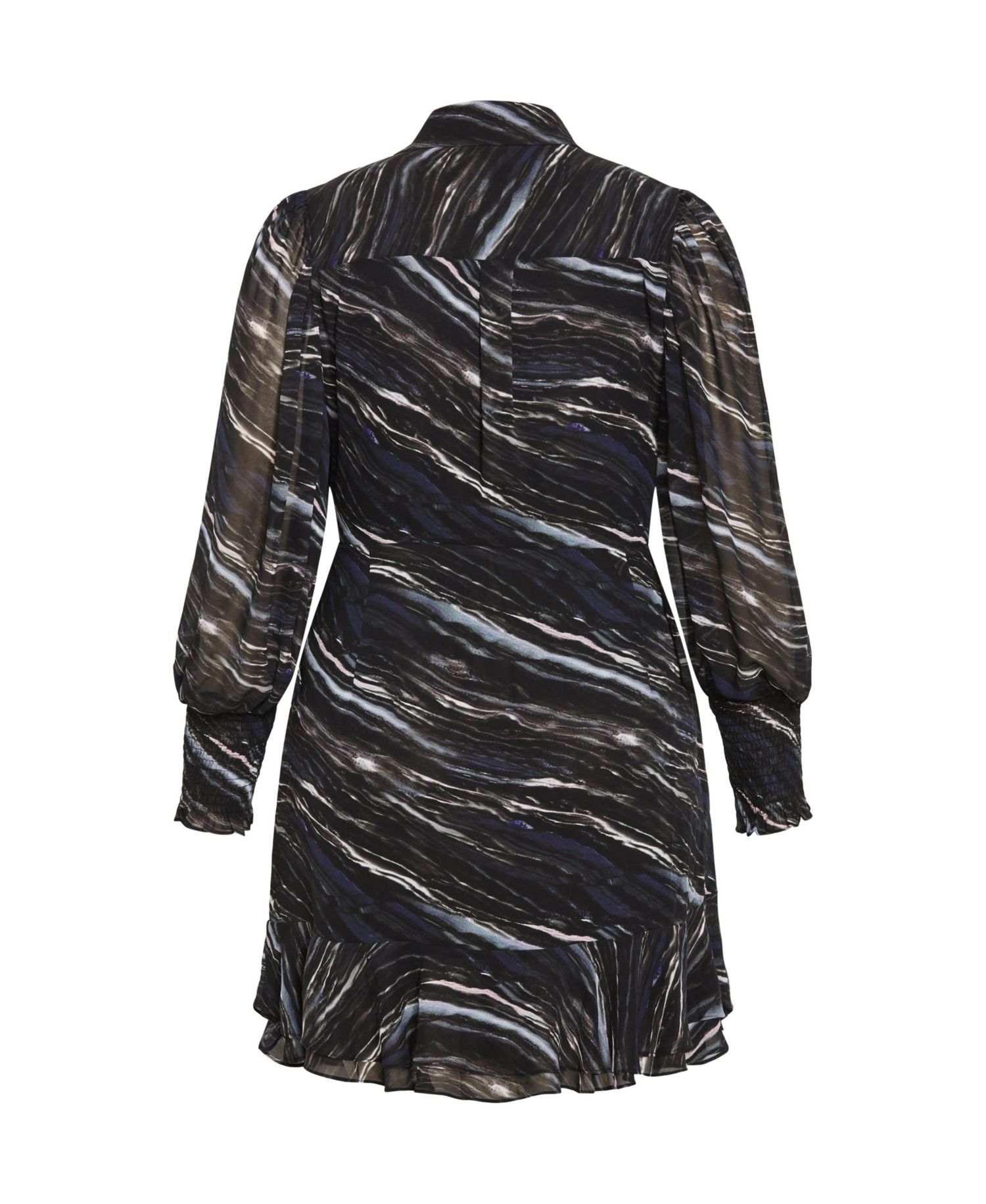 Women's Sheer Lover Print Dress