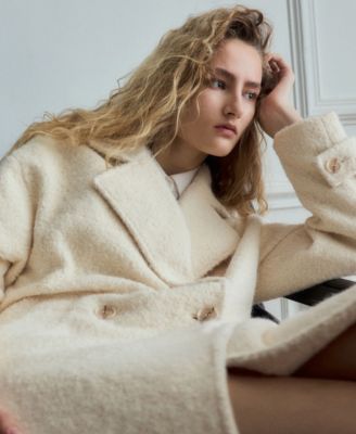 Women's Lapels Boucle Coat