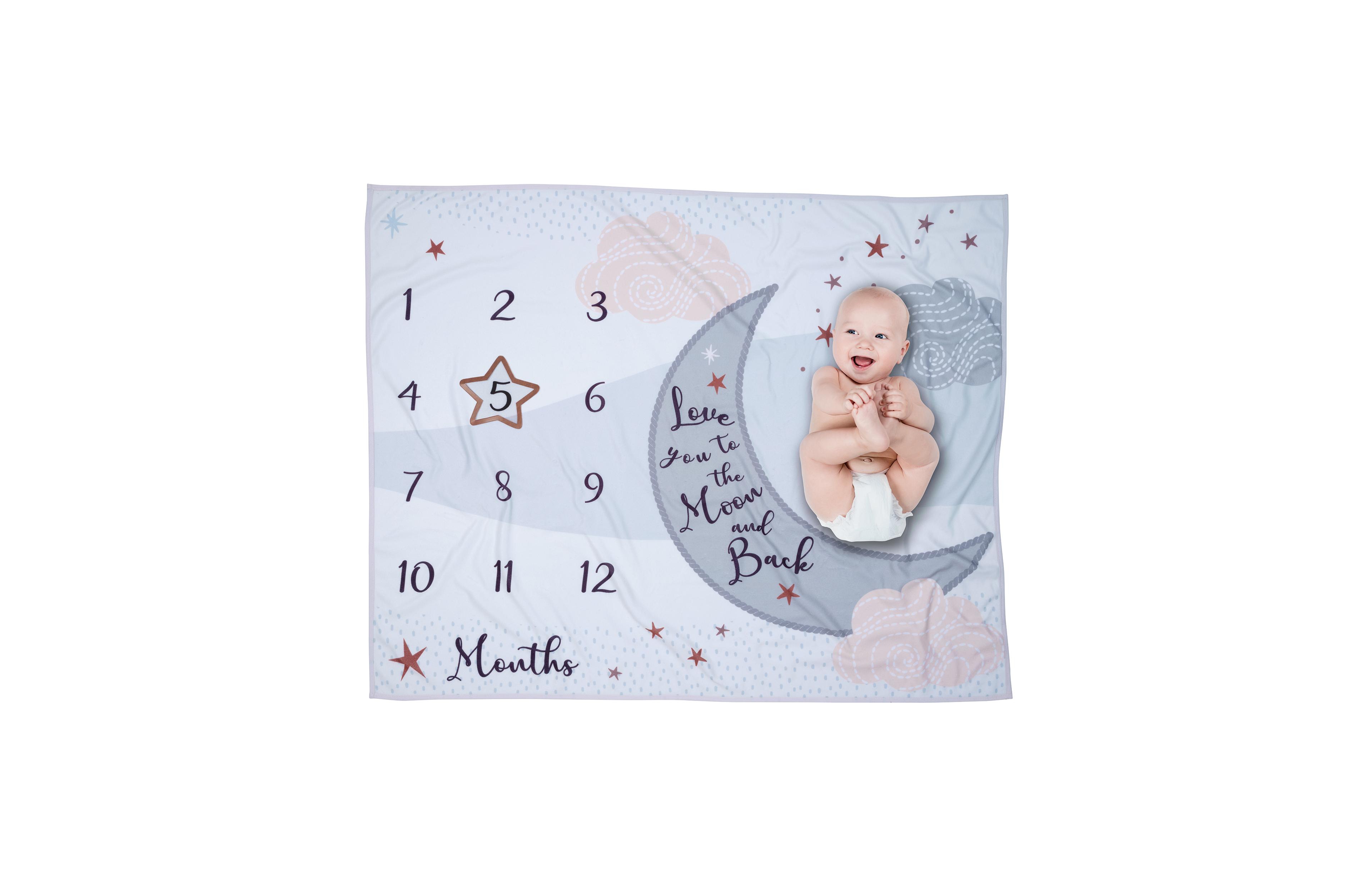 Lambs & Ivy Baby Lambs and Ivy Goodnight Moon Milestone Photo Opportunity Soft Fleece Blanket