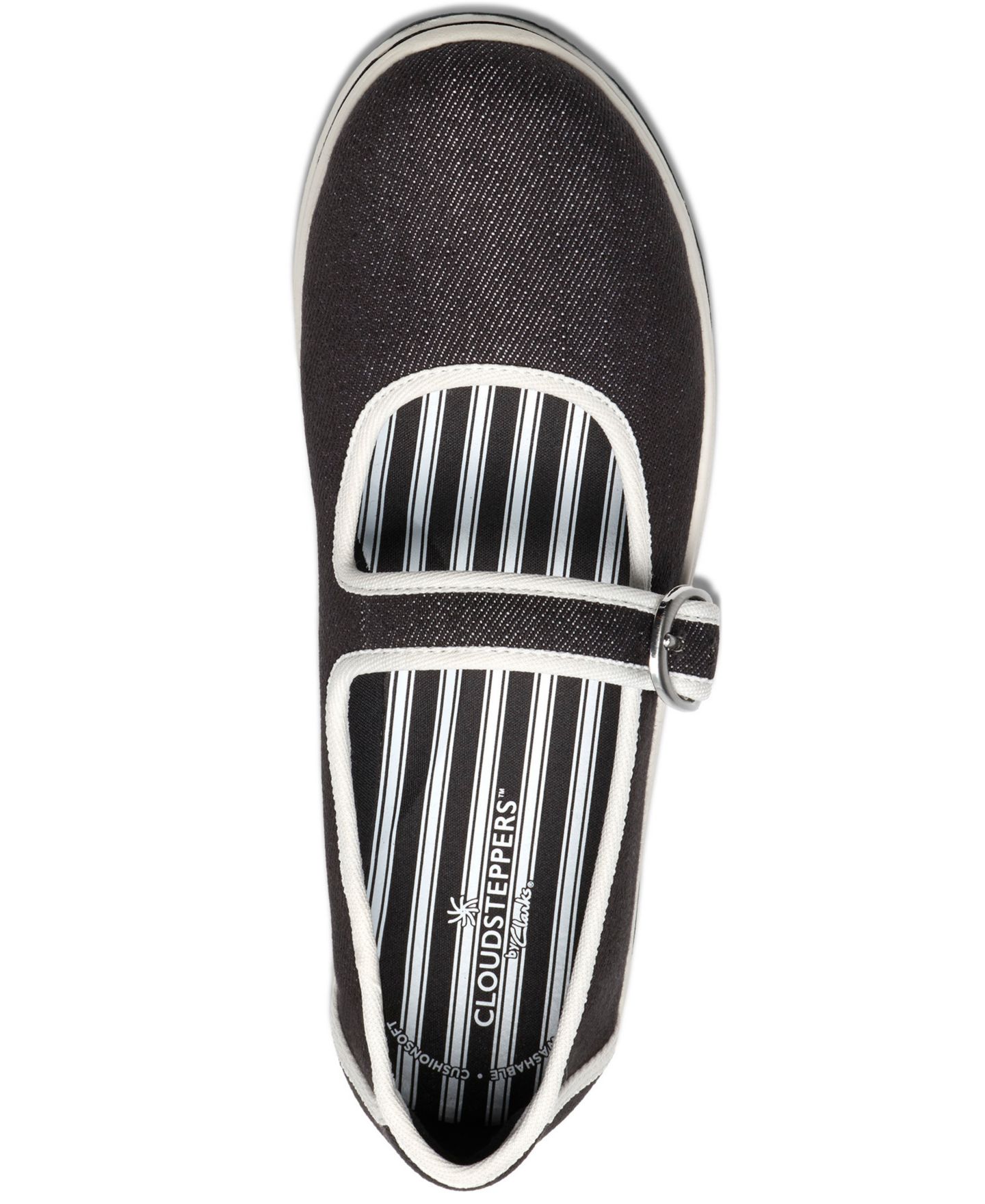 Женские балетки Clarks Breeze Janey с круглым носком, цвет: Чёрный — фото 4