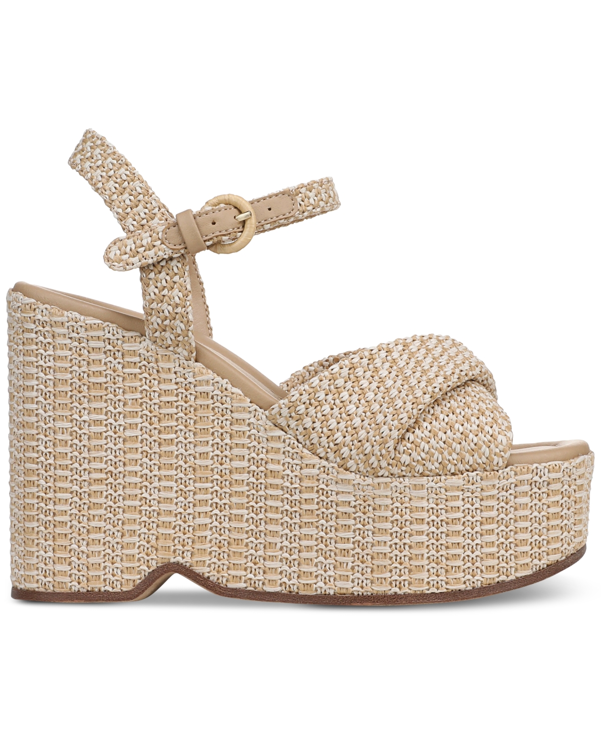Circus Ny by Sam Edelman Women's Joanne Platform Raffia Wedge Sandals