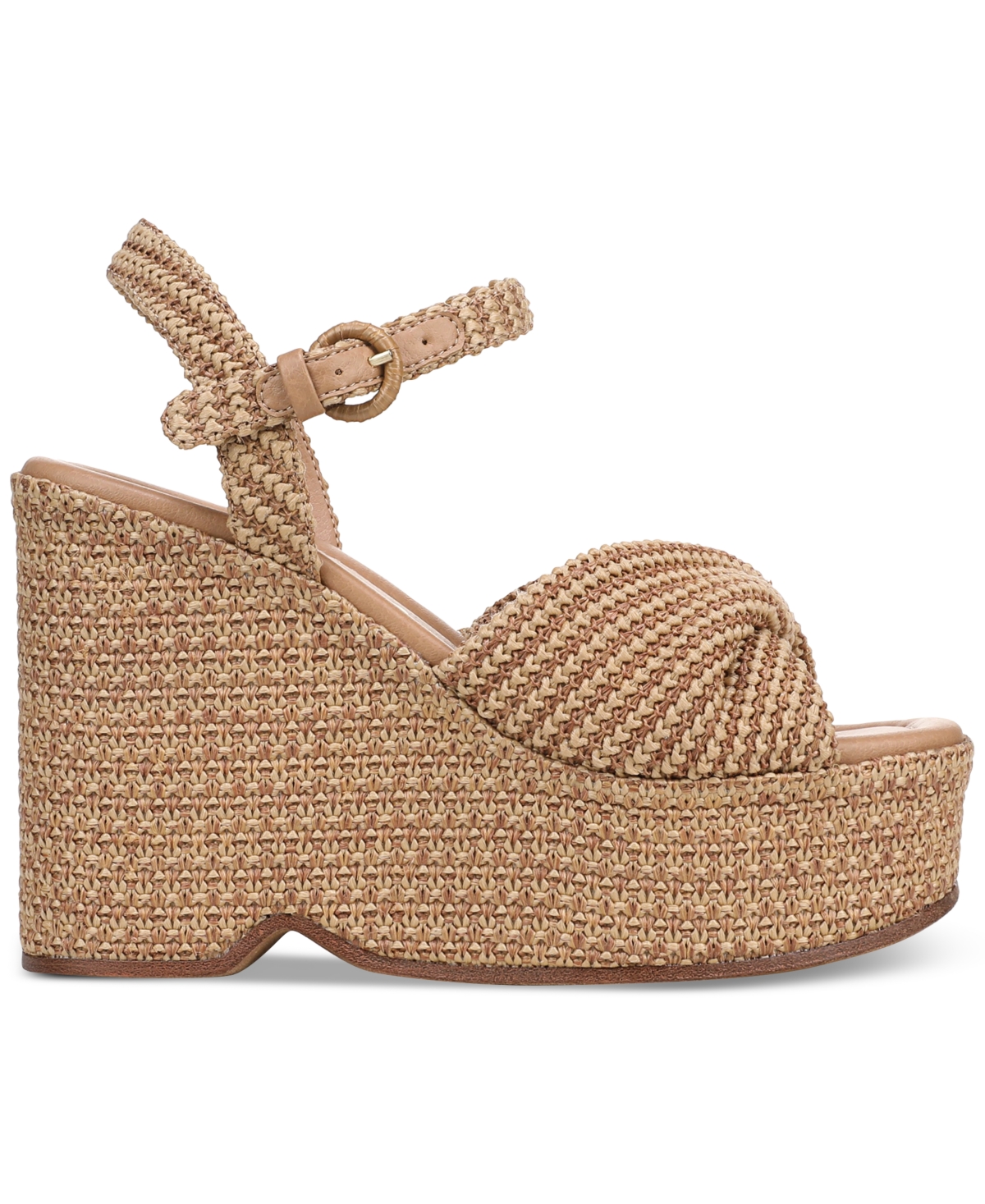 Circus Ny by Sam Edelman Women's Joanne Platform Raffia Wedge Sandals