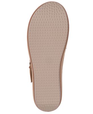 Women's Skylar Floral Rosette Round Toe Wedge Sandals