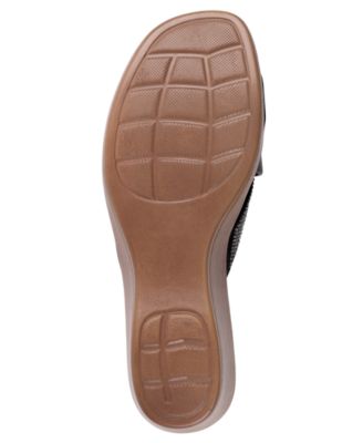 Women's Selva Embellished Round Toe Wedge Sandals