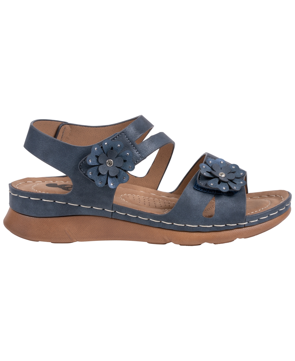 Gc Shoes Women's Flower Detail Round Toe Sandals