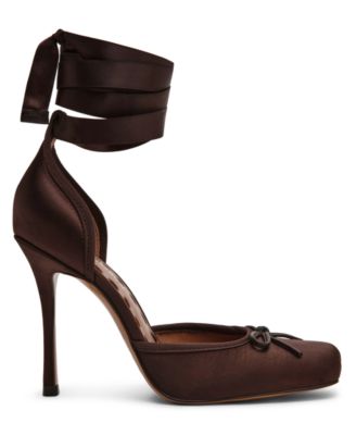 Women's Larina Lace-Up High-Heel Ballet Pumps