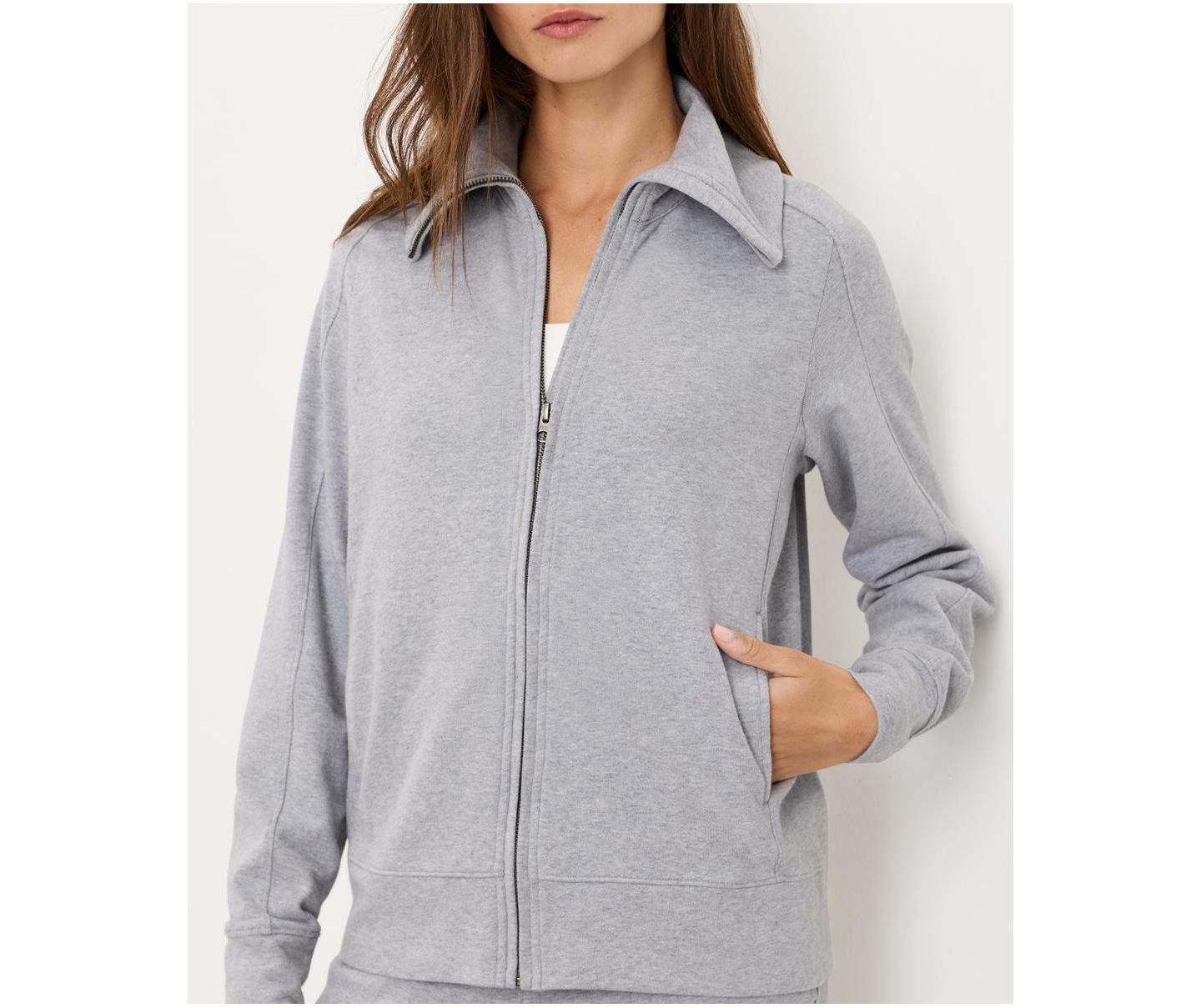 Женская куртка Pact CloudKnit Zip, цвет: Меланжевый серый — фото 2