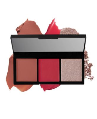 Multitask Eye, Lip, Cheek Palette Rosy and Bright Palette, 0.11 oz.