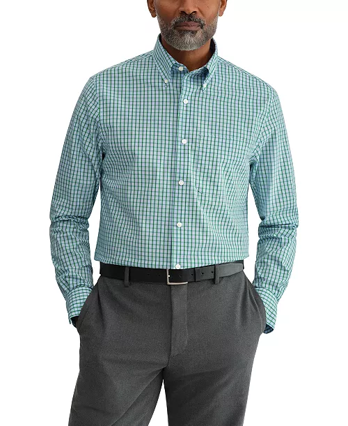 Tommy Hilfiger Men's Regular Fit Wrinkle Resistant Stretch Dress Shirt