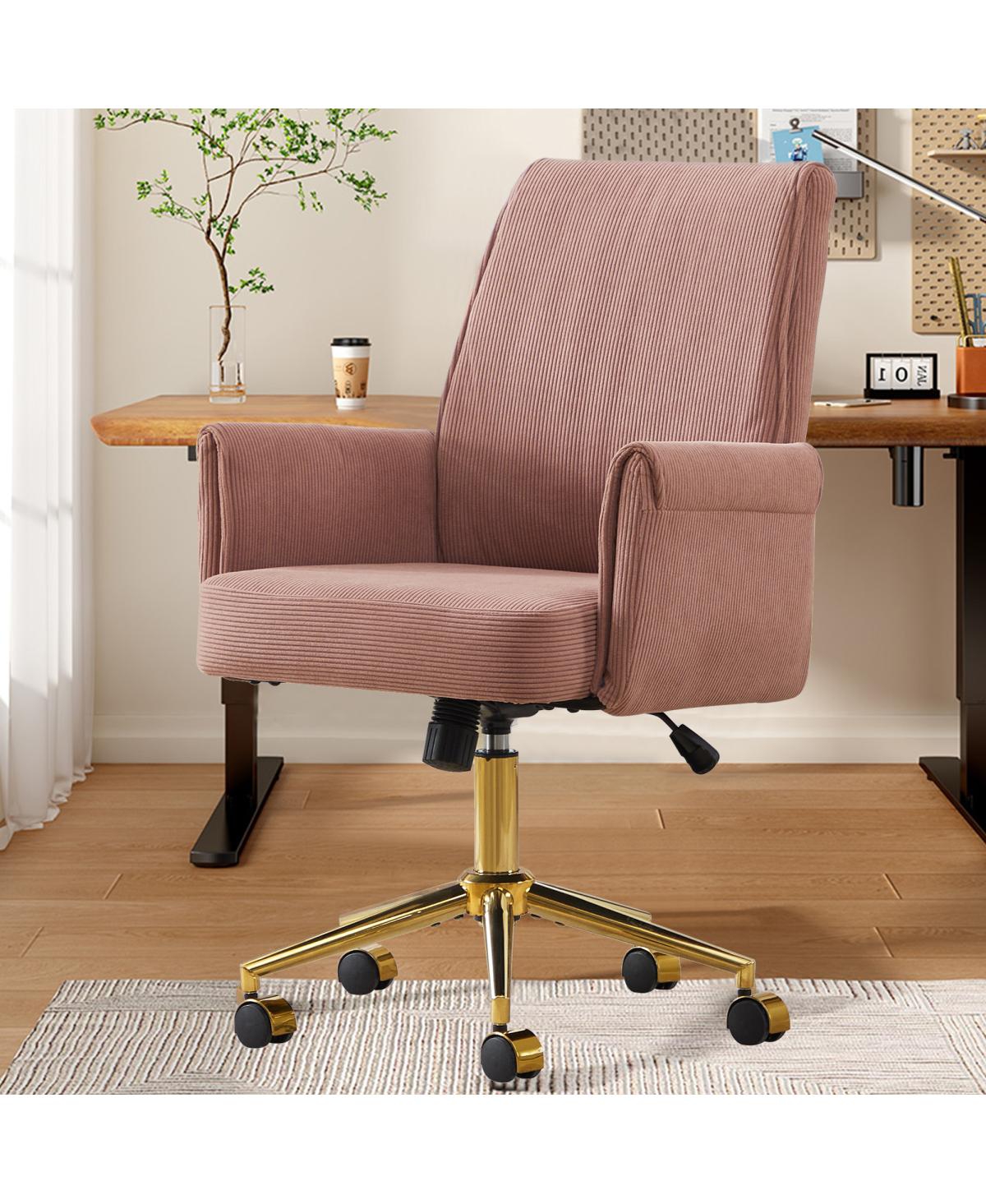 Streamdale Furniture Mid-back office chair, striped fabric, ergonomic design