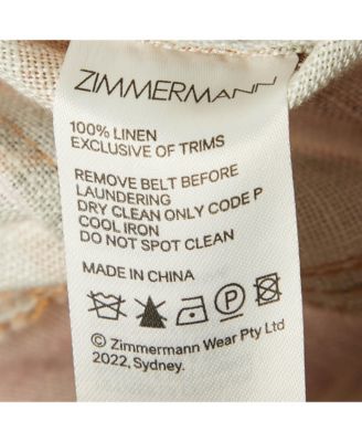 Women's Brown Floral Print Linen Jumpsuit