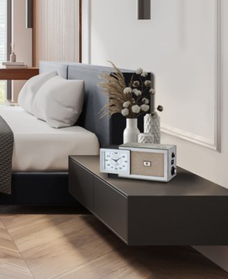 Clocks Precision Tone Silver Clock Radio