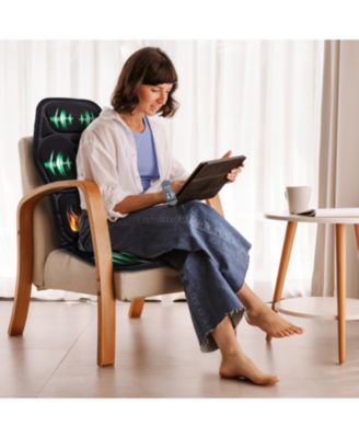 Ultimate Relaxation Bundle: Heated Chair Mat, Rechargeable Rolling Massager, and 3-Speed Massage Gun