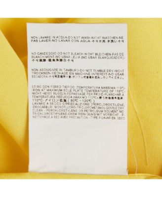 Men's Yellow Cotton Short Sleeve Shirt