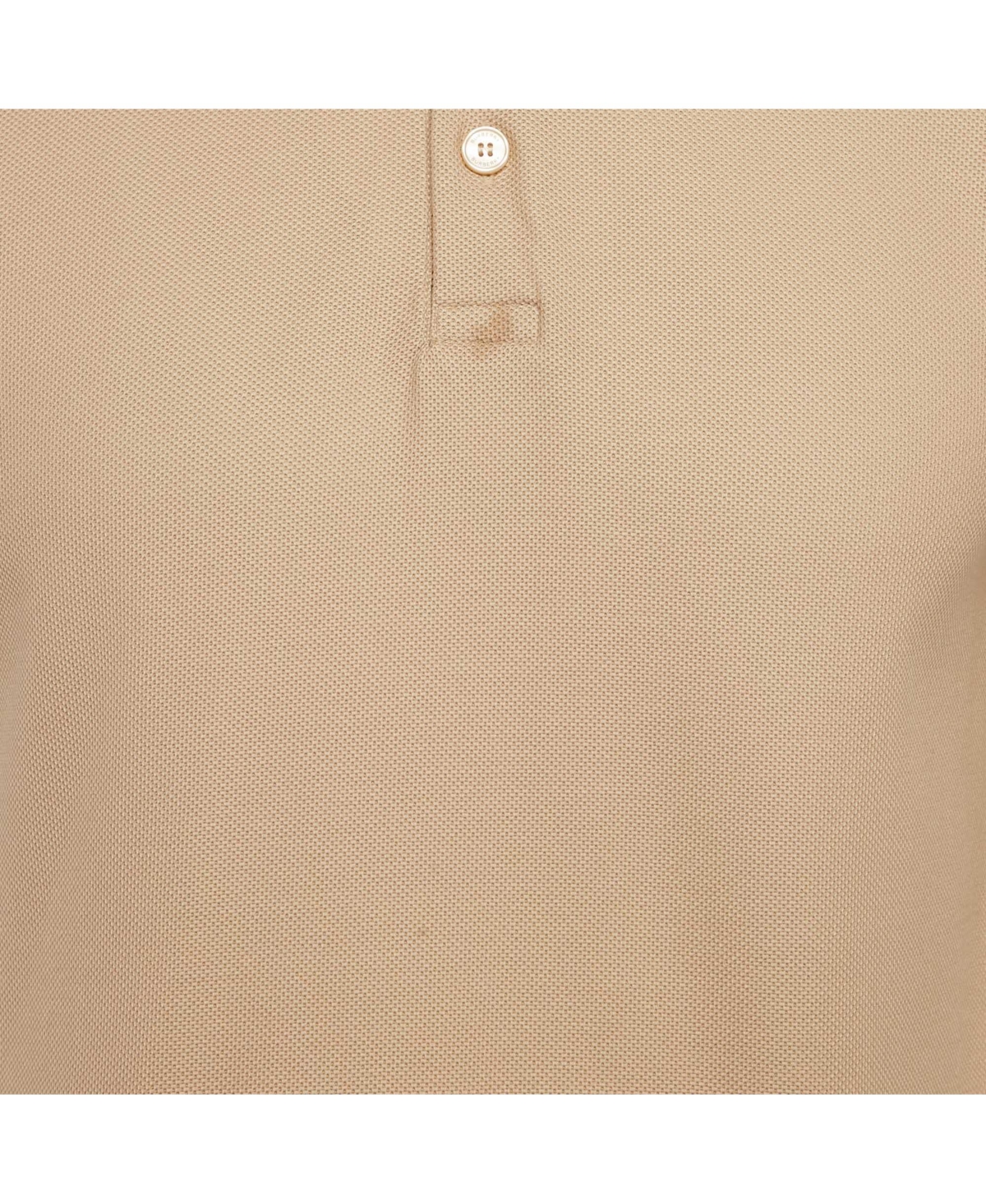 Pre-Owned Burberry Men's Beige Cotton Pique Polo T-Shirt