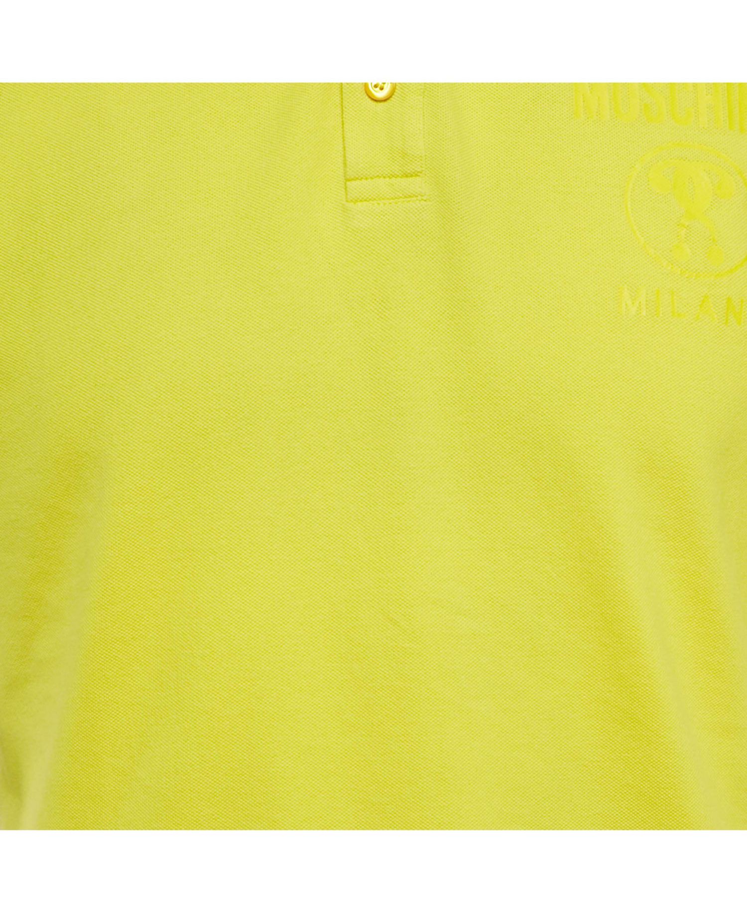 Men's Couture Yellow Cotton Pique Polo T-Shirt