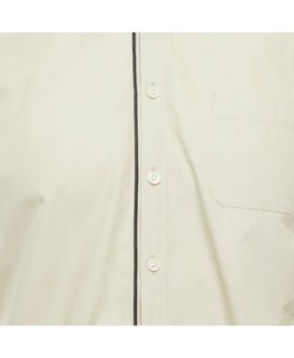 Men's Grey Cotton Long Sleeve Shirt