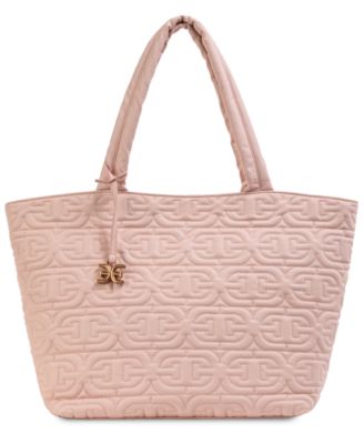 Ethyl Top Zip East West Quilted Logo Extra Large Tote Bag