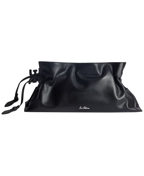 Женский клатч Sam Edelman Poppy Oversized Leather Clutch, цвет: Чёрный