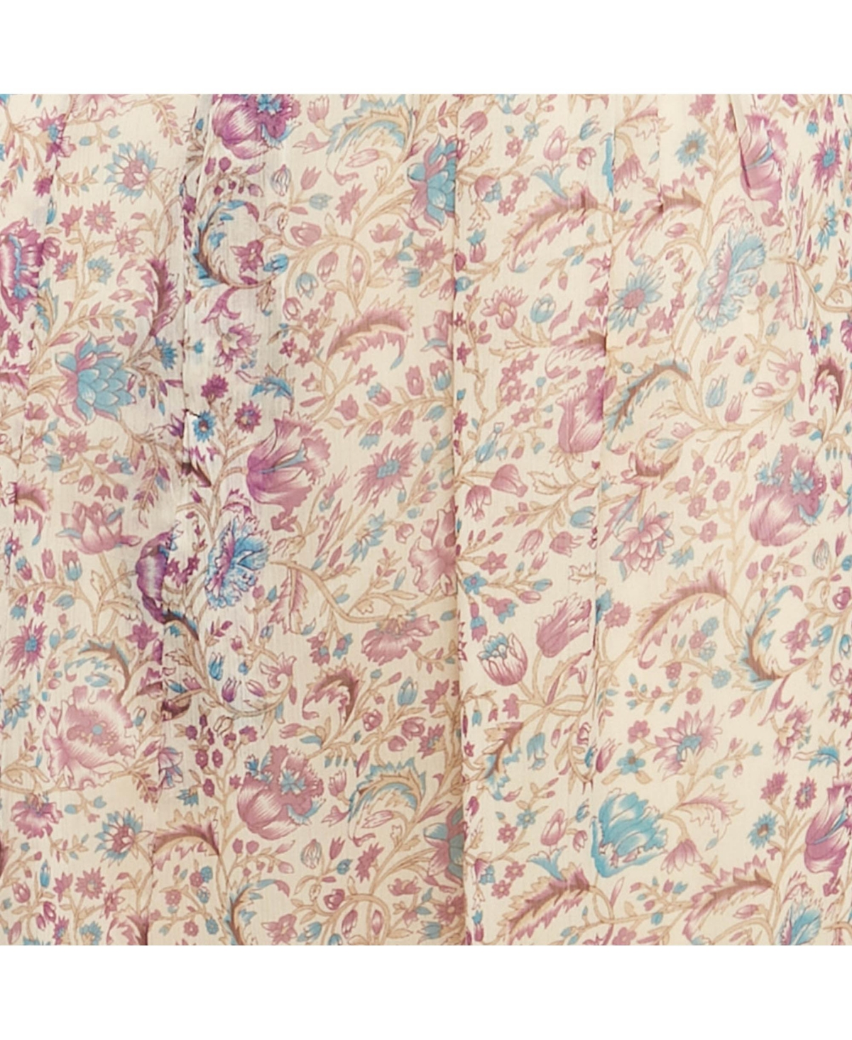 Pre-Owned Zadig & Voltaire Women's Purple Floral Printed Chiffon Embellished Detail Midi Skirt