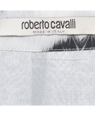 Women's Grey Printed Silk Maxi Skirt