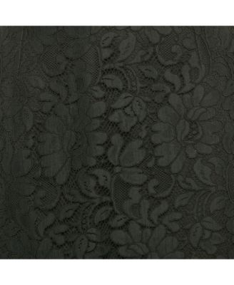 Women's Black Lace Midi Skirt