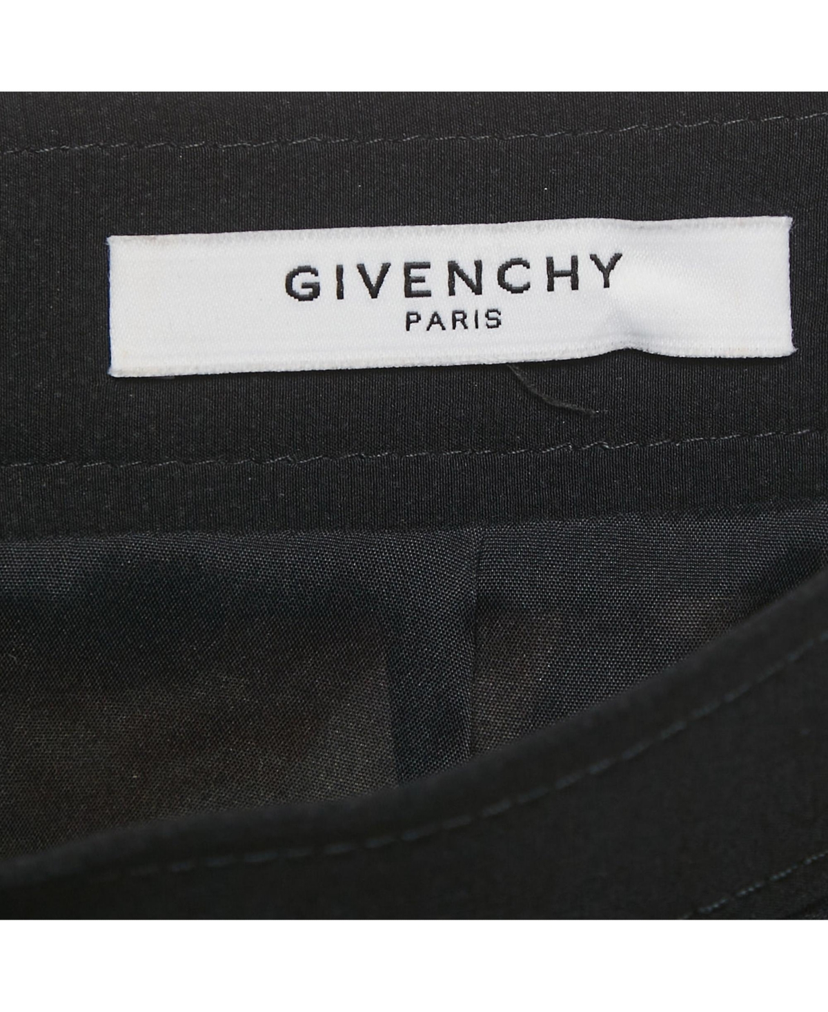 Pre-Owned Givenchy Women's Black Print Crepe Midi Skirt