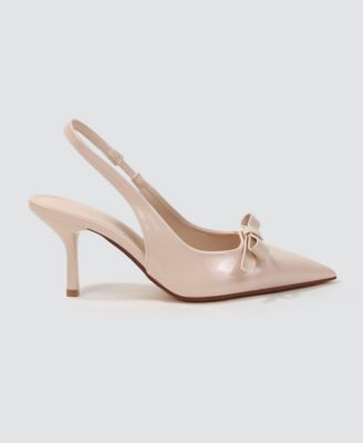 women's Danika Slingback Pumps with Bow Detail