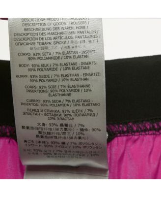 Women's Pink Logo Band Silk Pj Pants