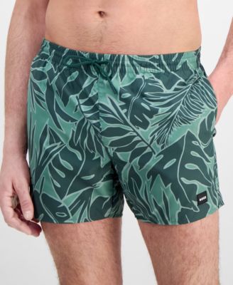 BOSS by Men's 5" Tropical Print Swim Trunks