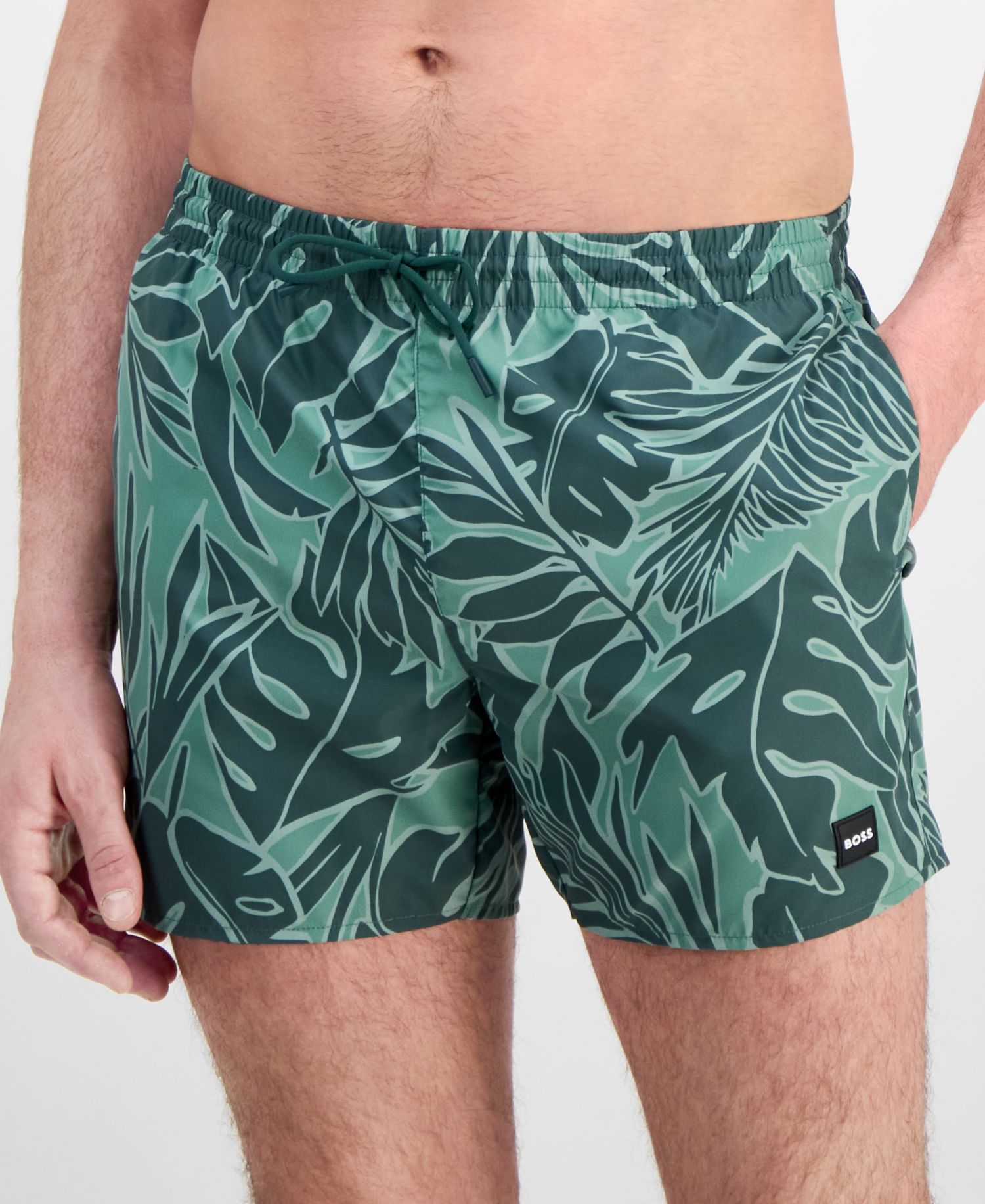 Men's 5" Tropical Print Swim Trunks