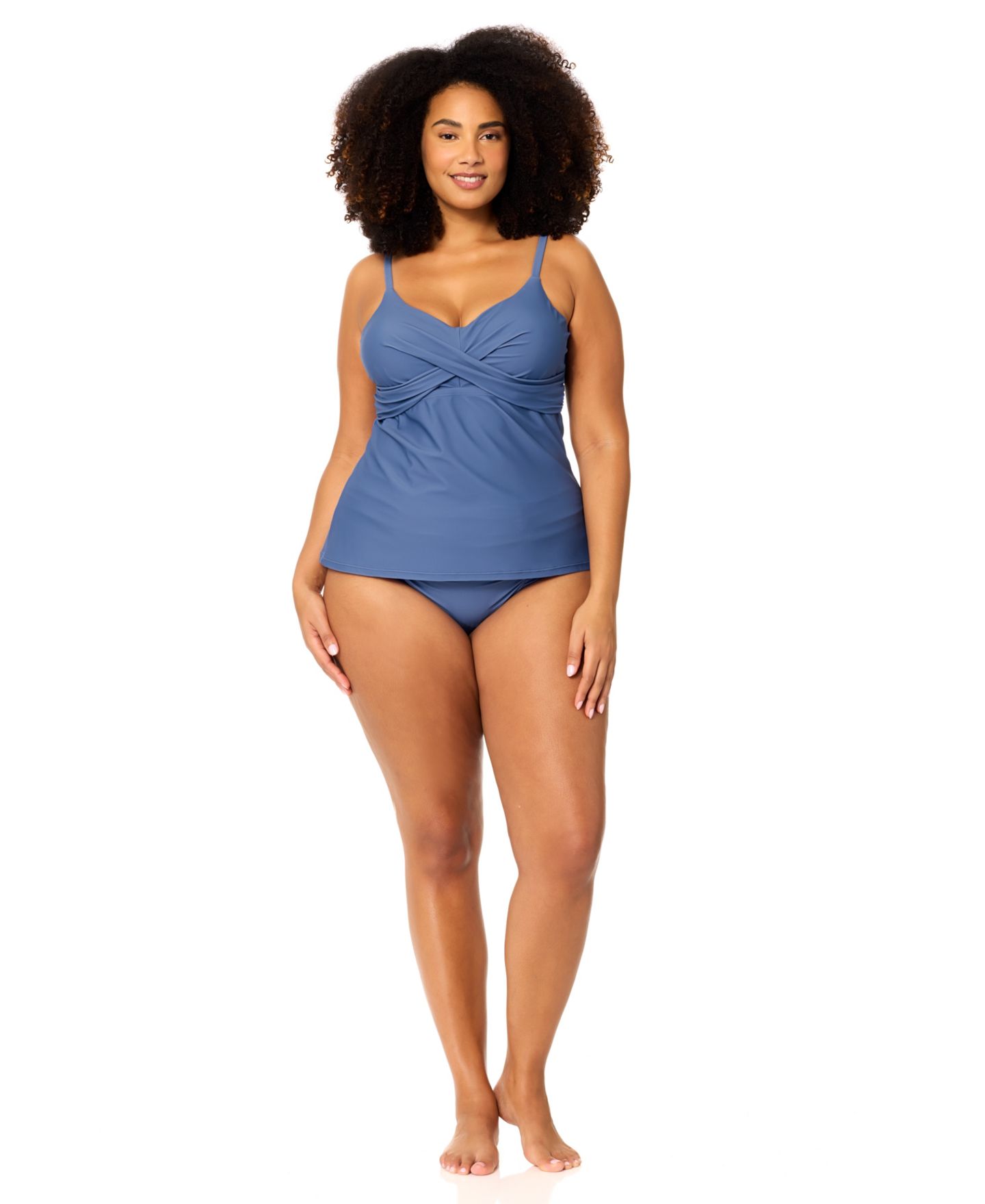 Верх бикини Tankini, на косточках — Raisins Curve, цвет: Сланцевый синий — фото 4