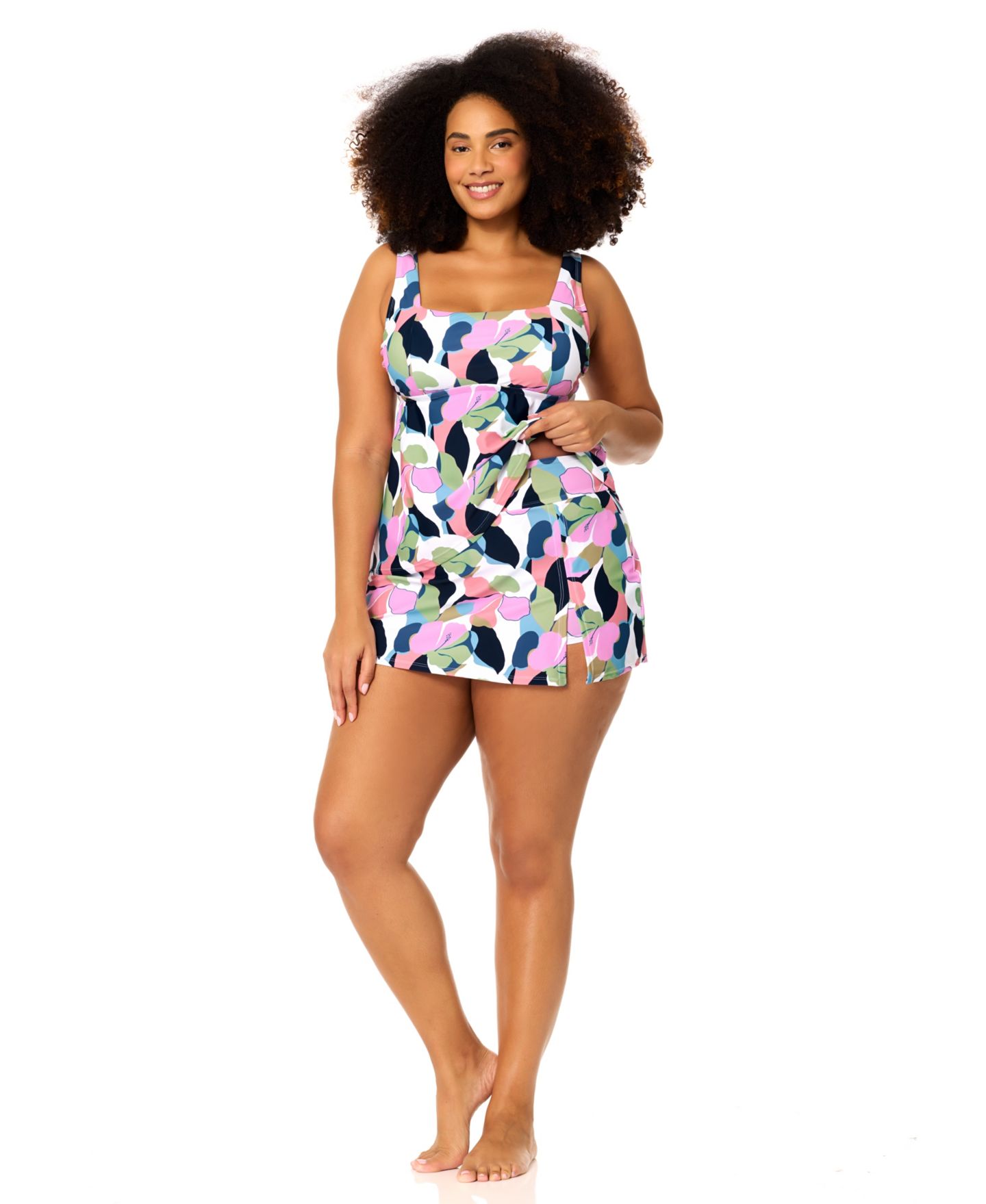 Верх бикини Tankini — Raisins Curve, цвет: Белый разноцветный — фото 3