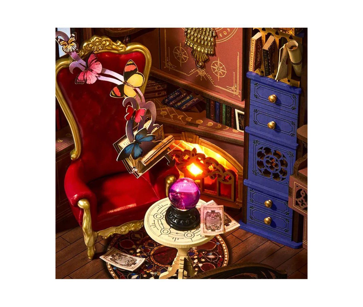 Детские конструкторы Flash Popup Magic Fantasy Corner 185-Piece 3D Wooden DIY Book Nook Kit, Ages 14+ — фото 3