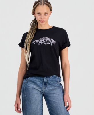 Women's Evolution Sparkle Short Sleeve Graphic Cotton T-Shirt