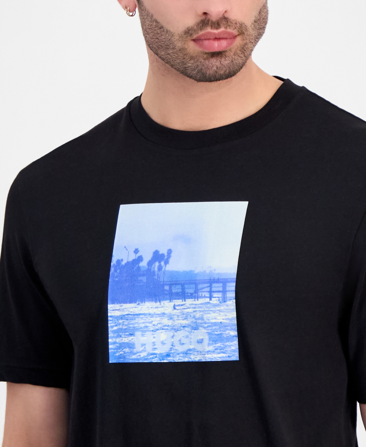 Hugo by Boss Men's Graphic Print Logo T-Shirt
