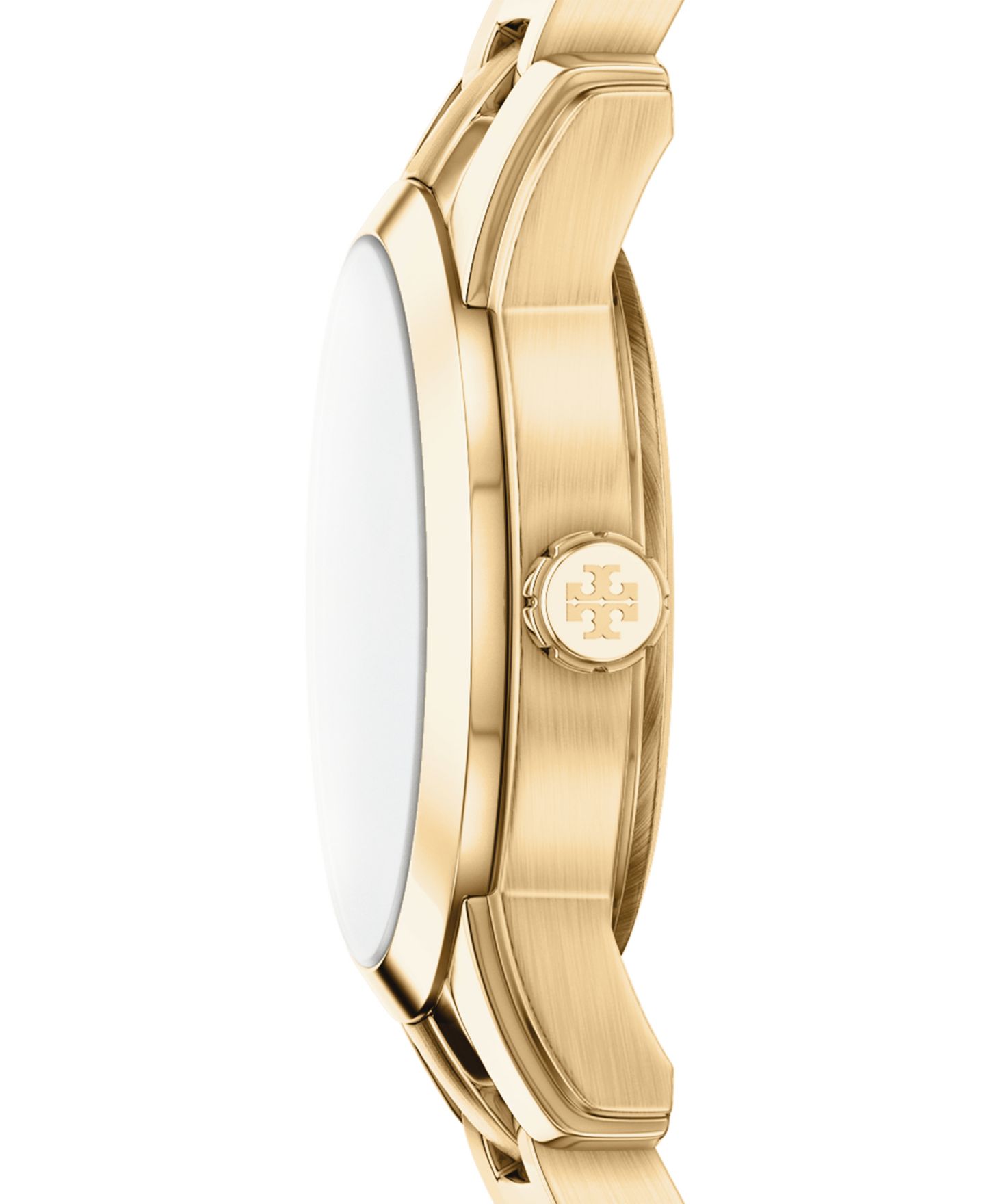 Женские часы Tory Burch The Miller Round Mini Quartz Two-Hand Gold Stainless-Steel Watch, 22mm — фото 2