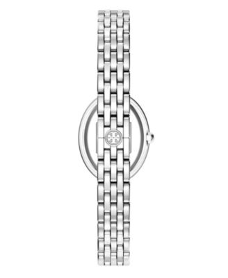 Women's The Oval Quartz Two-Hand Silver Stainless Steel Watch, 30mm