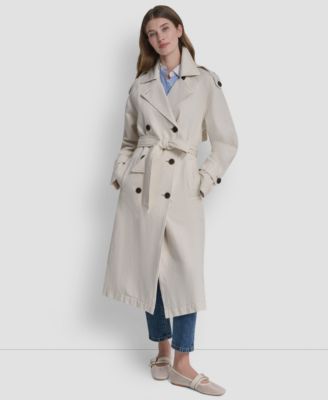 Women's Double Breasted Belted Trench Coat