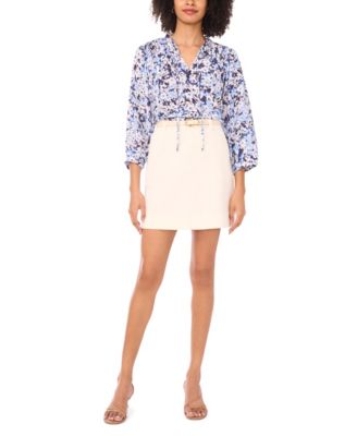 Women's Raglan Peasant V-Neck Blouse