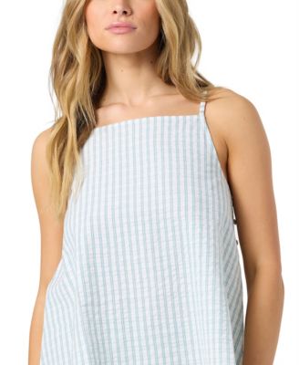 Juniors' Martina Plaid Pull-On Tank Top