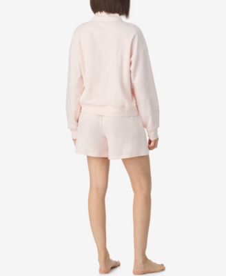 Women's Sleepwear Long-Sleeve Top & Boxers, 2-Piece Set