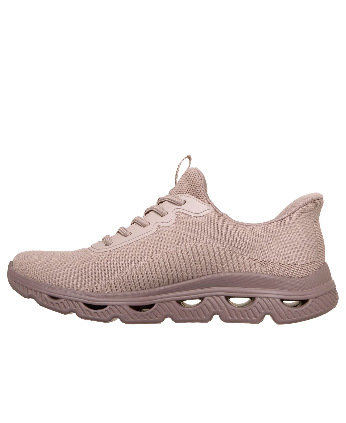 Женские кроссовки Skechers Slip-Ins: Bobs Sport Arcs Wave Walking, цвет: Пудровый — фото 3