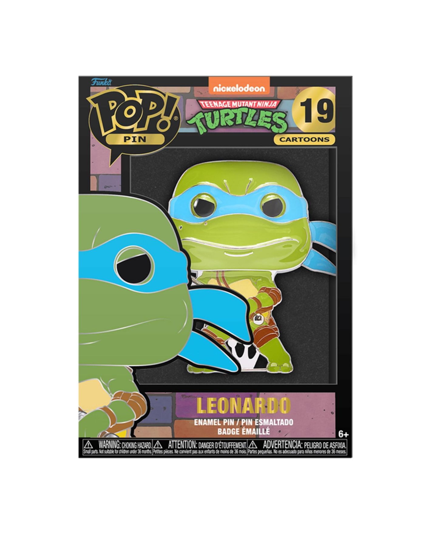 Детские фигурки Funko Teenage Mutant Ninja Turtles 3 Inch Leonardo POP Pin — фото 3
