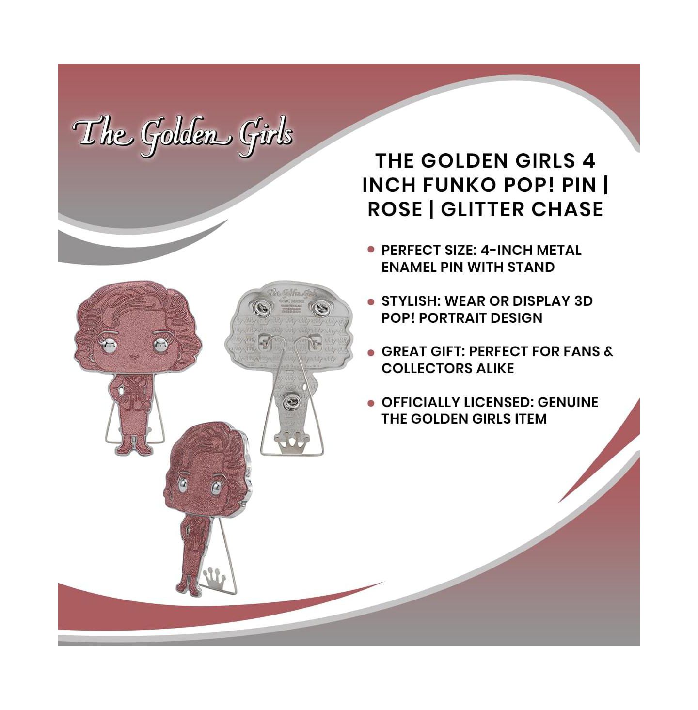 Детские фигурки Funko Pop! The Golden Girls Glitter Chase 4" Pin, 14 Years & Up — фото 4