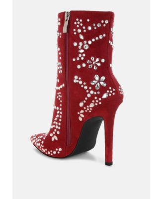 Women's Dunari Diamante Embellished Microfiber Boots