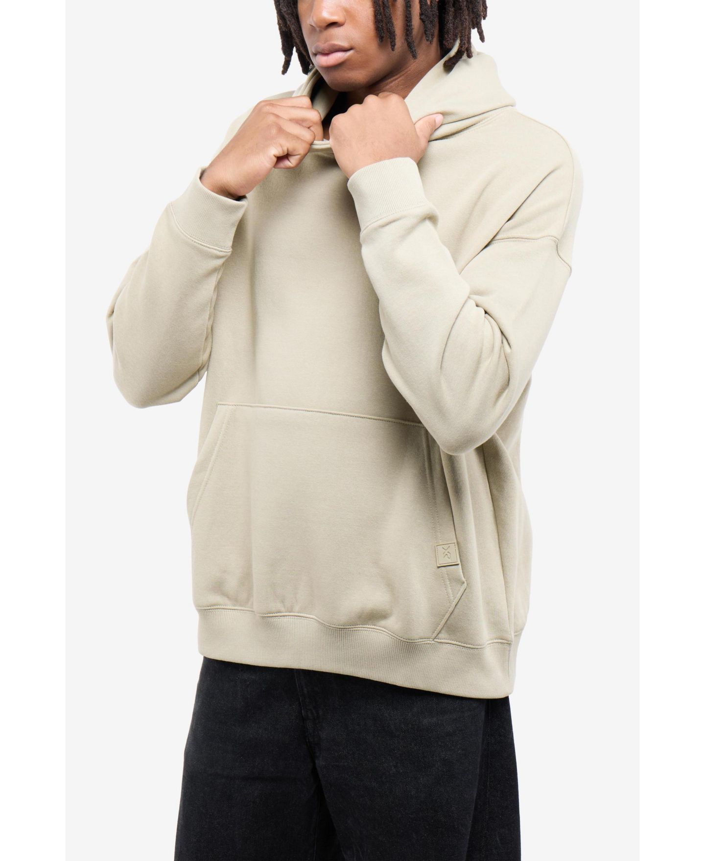 Мужское худи XRAY X RAY Oversized Drop-Shoulder Long-Sleeve Pullover, цвет: Бежевый, вариант 1 — фото 4