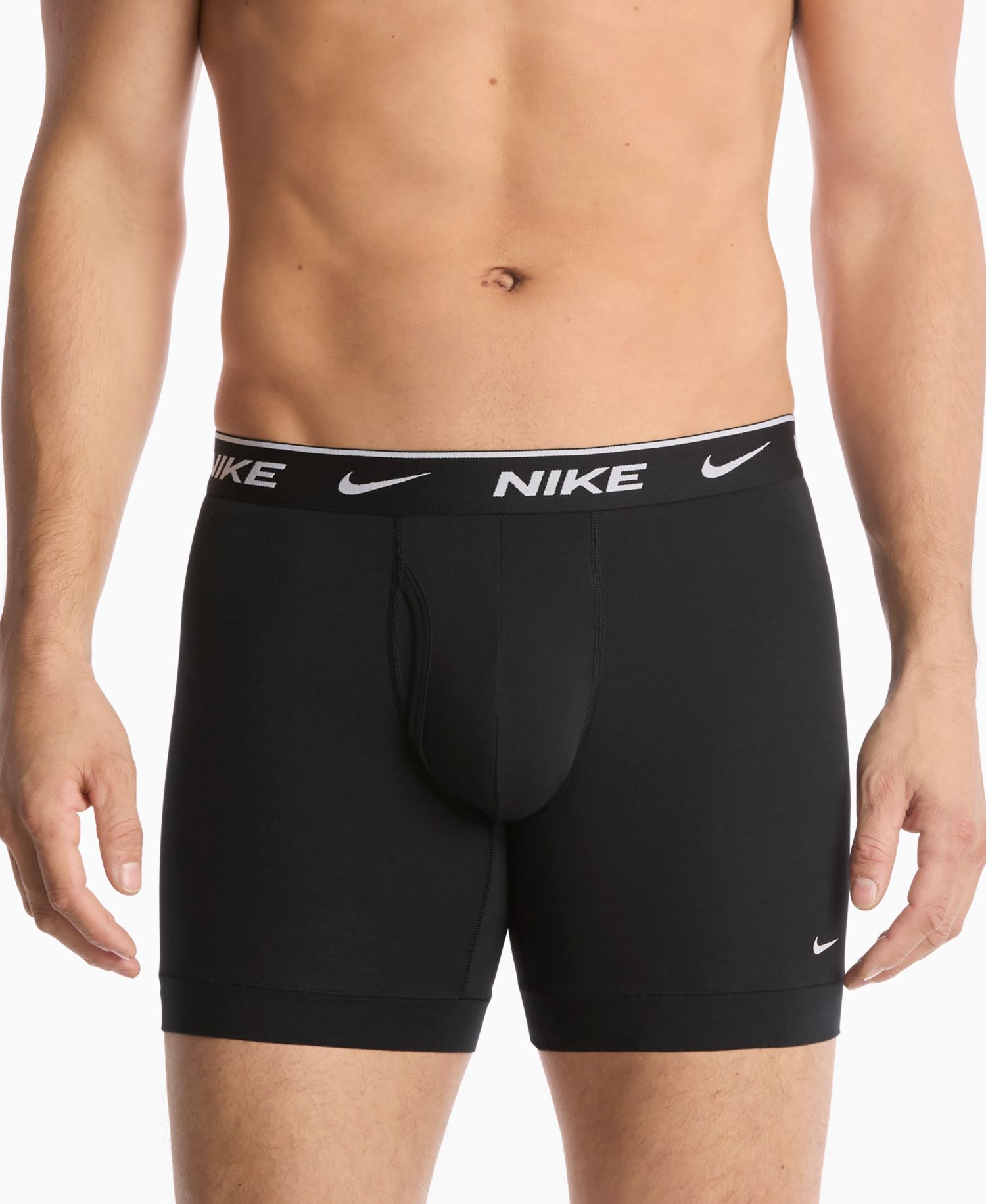 Mens Dri-FIT Essential Cotton Stretch Boxer Briefs, 3-Pack