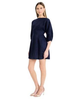 Women’s Dolman-Sleeve Boat Neck Mini Dress