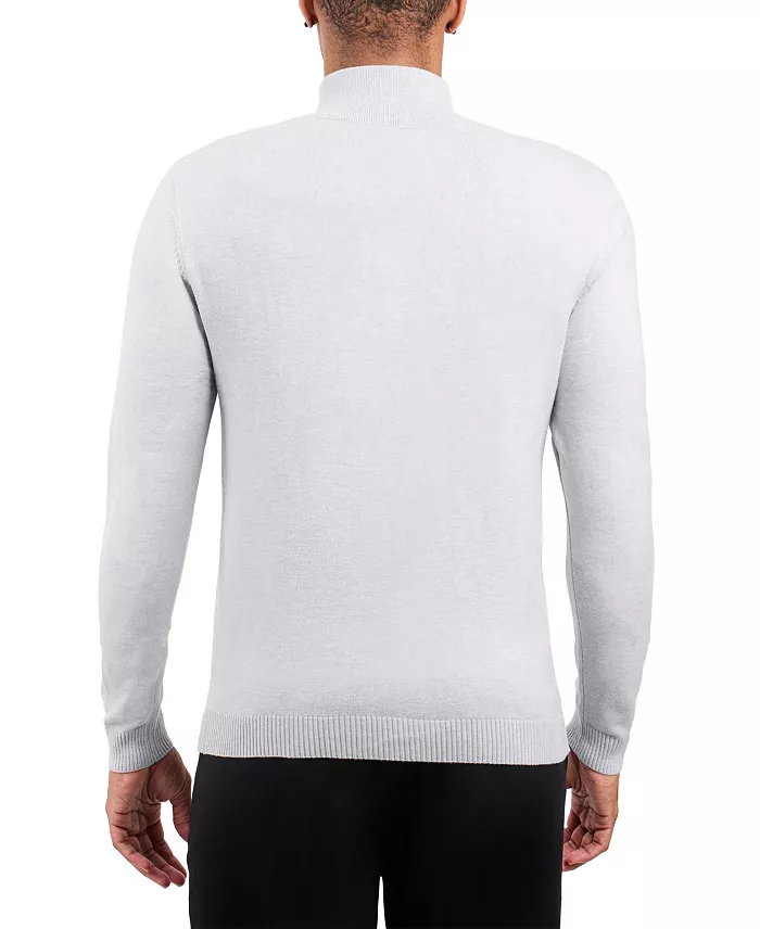 Men's SPRING + MERCER Quarter Zip Mock Neck Sweater - thumbnail 2